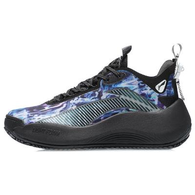 Li Ning BD5 Street Sohle Reflektierend Stoßdämpfend Rutschfest Abriebfest Atmungsaktiv Stützend Low-Top Basketballschuhe Damen Sneaker AGBR002-5