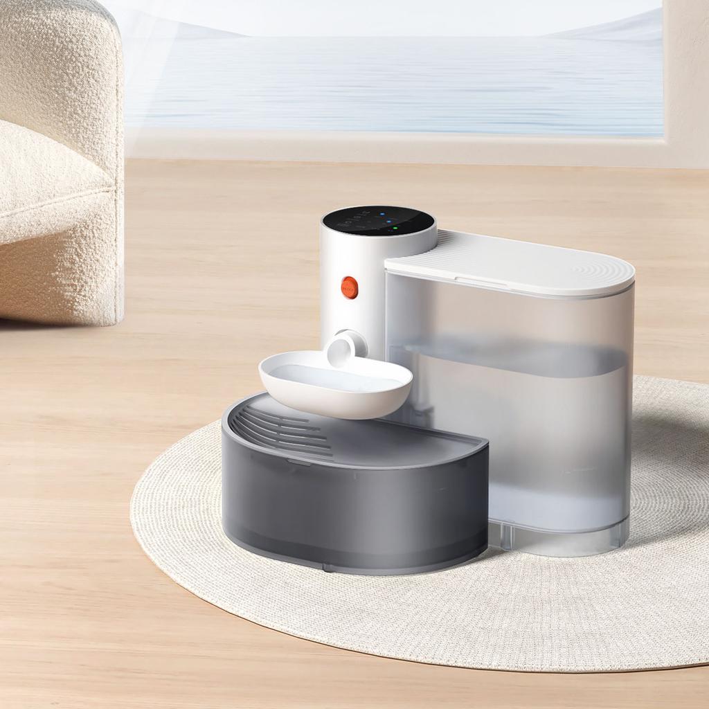 3L Cat Water Fountain Ultra Silent Removable 2000mAh Rechargeable Battery Easy To Clean Cordless Smart Pet Water Dispenser for Cats Dogs