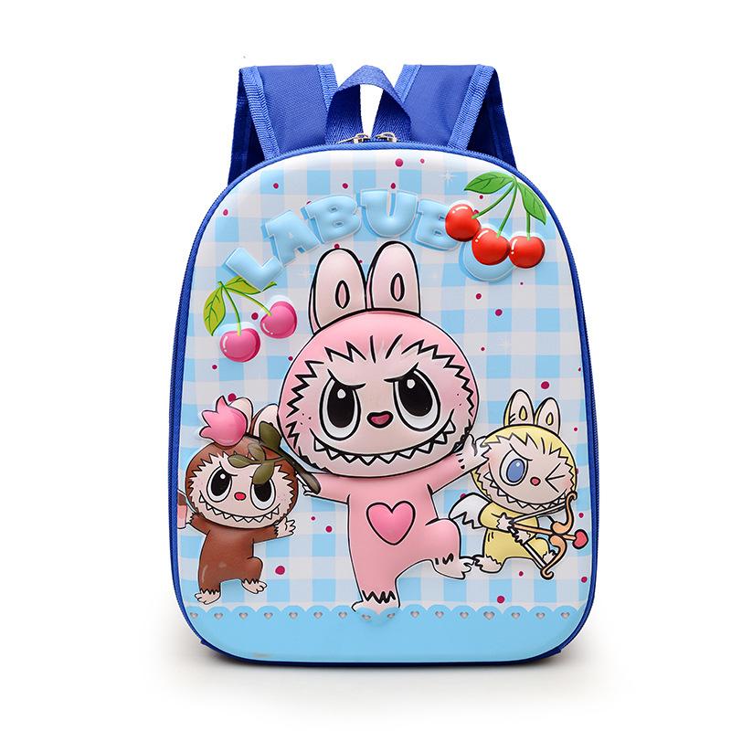 School BagsNew 3D Hard Shell  Rabub Cartoon Lightweight and Cute Backpack for Children 3-6 Years Old