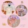 Pearl Headdress Children's Princess Fringed Hairpin Girls Mermaid Hair Accessories Forehead Chain Bow Hairpin