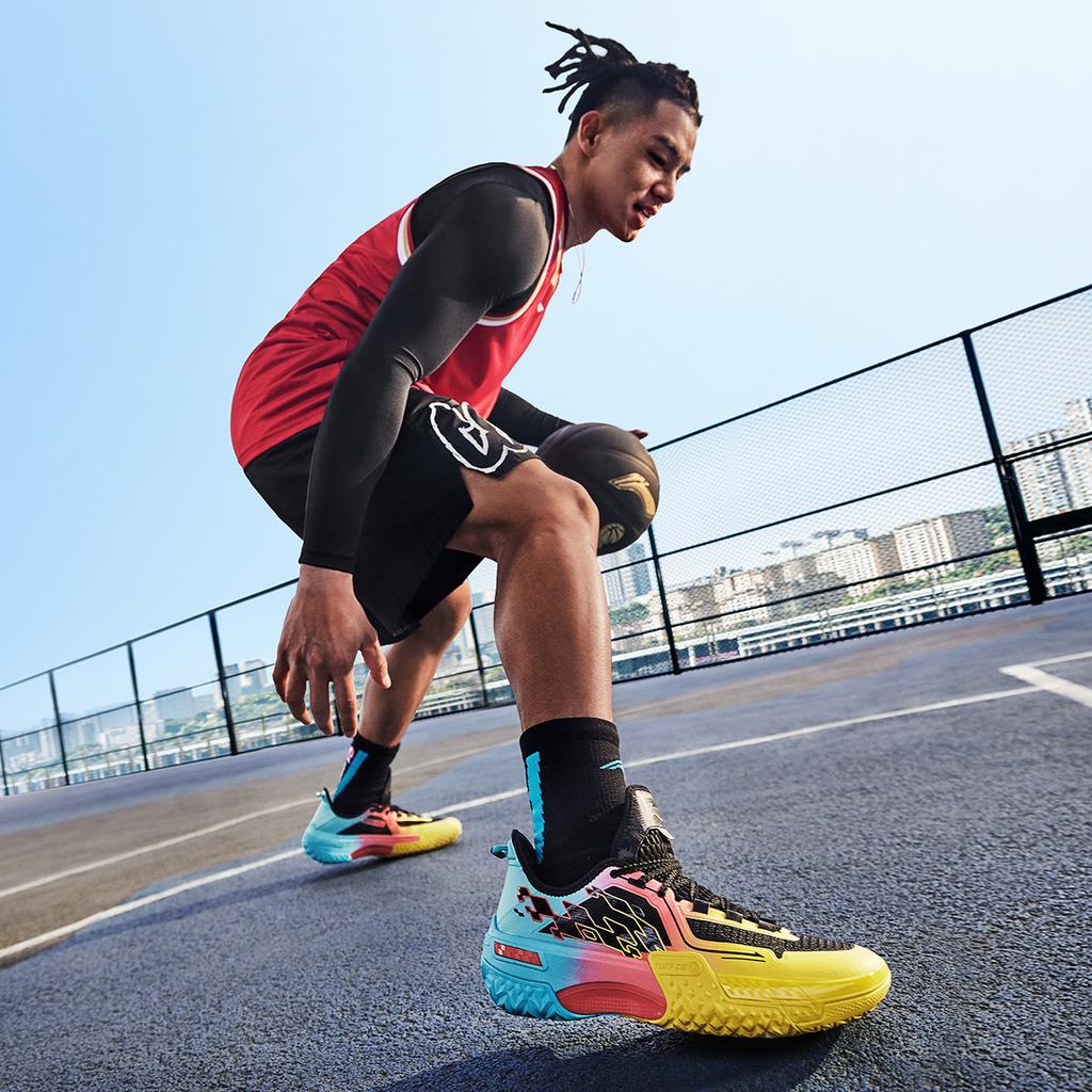 Li Ning Jie Ao Kolekcja Quenching BOOM Technology Niskie Buty do Koszykówki Męskie Czarne ABFU019-5