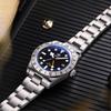 ADDIESDIVE Hot Sale GMT Quartz Watch Stainless Steel Bubble Mirror Glass BGW9 Super Luminous Men's Watches AD2035 NEW Waterproof