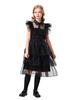 Wednesday Addams Family 2025 Black Princess Dress Halloween Cosplay Costume