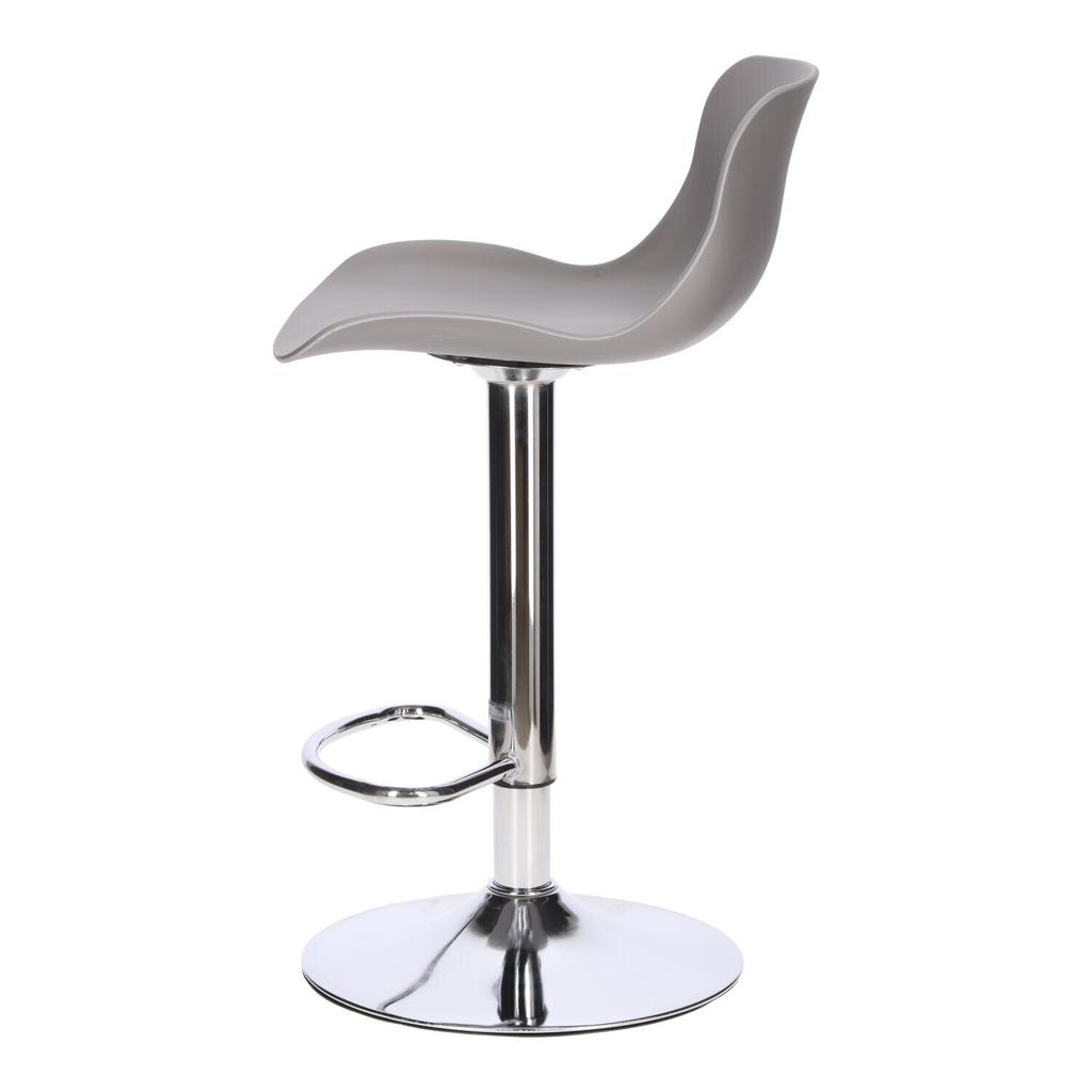 Inge Bar Stool Adjustable 60-81 Cm Gray/Chrome