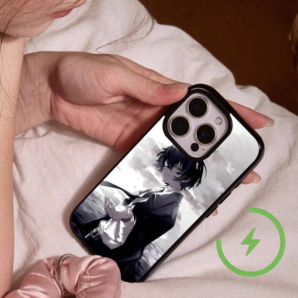 Anime O-Oshi No K-Ko Magnetic Wireless Charge Phone Case For IPhone 14 13 12 11 15 16 17 Pro Max Magnetic Cover