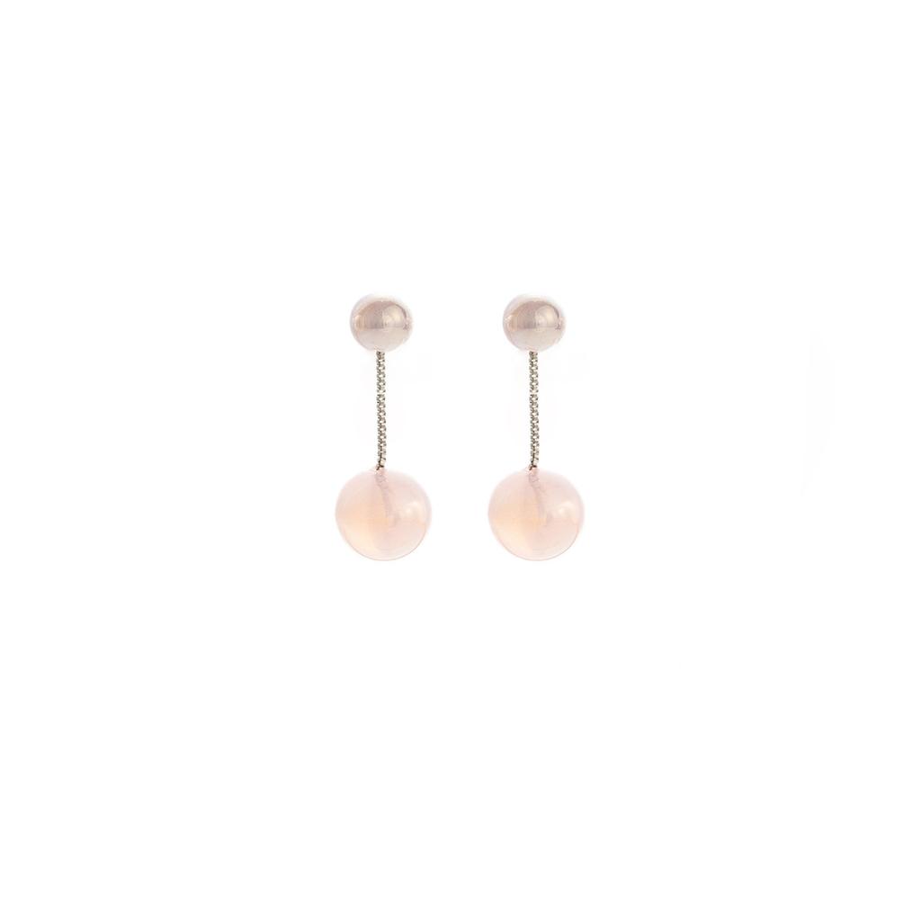 French Retro Simple Earrings Light Luxury High-End Temperament Socialite Pearl Earrings Small Fragrant Style Earrings