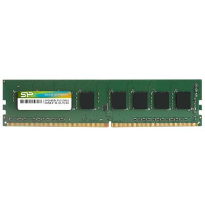 Silicon Power SP Desktop PC Memory DDR4-2133 (PC4-17000) 8GB X 1, 288-Pin, 1.2V, CL15 SP008GBLFU213B02