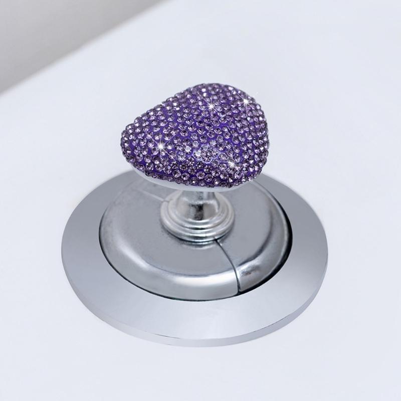 Car Push Start Button Heart Shape Engine Start Buttons Cover Automotive Decorative lgnition Switches Rocker Lever