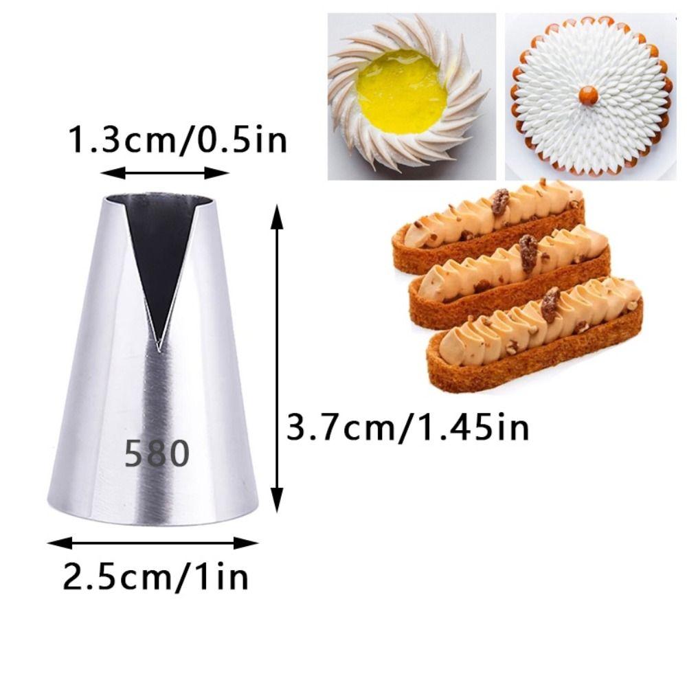 DIY Cream Nozzles Stainless Steel Baking Tool Durable Cake Decoration Tip