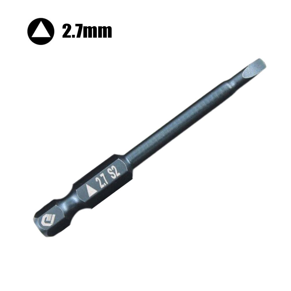 Triangle Screwdriver Bit Wide Using Dark Blue Electric