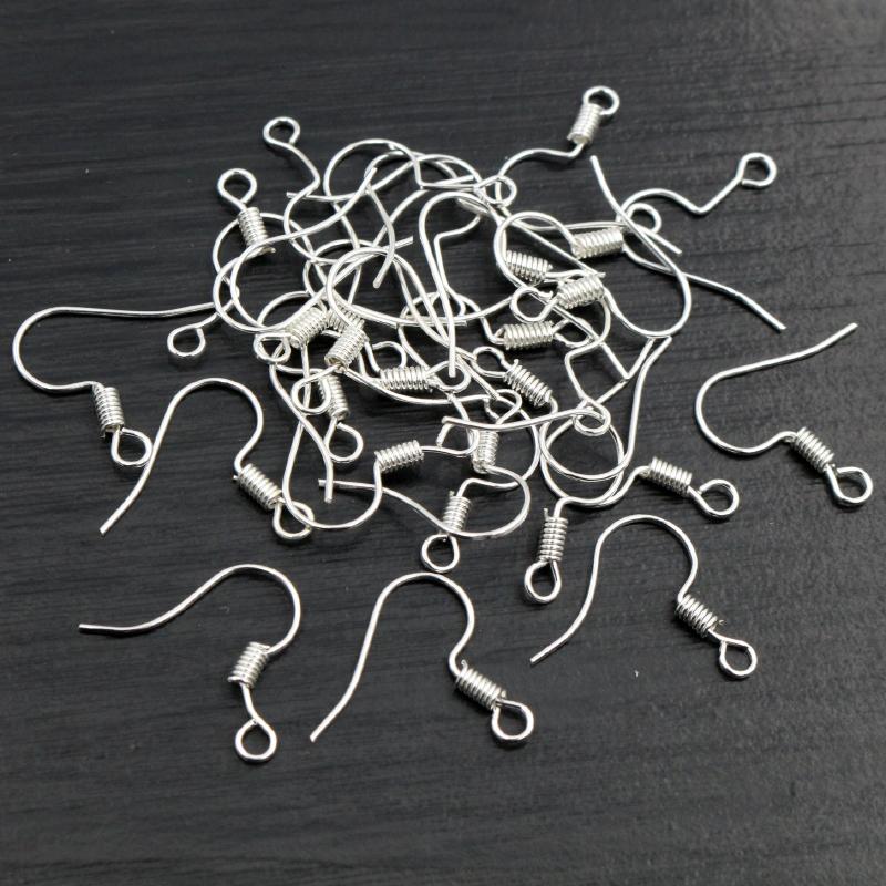 20x17mm 100pcs/lot DIY Earring Findings Earrings Clasps Hooks Fittings DIY Jewelry Making Accessories Iron Hook Earwire Jewelry