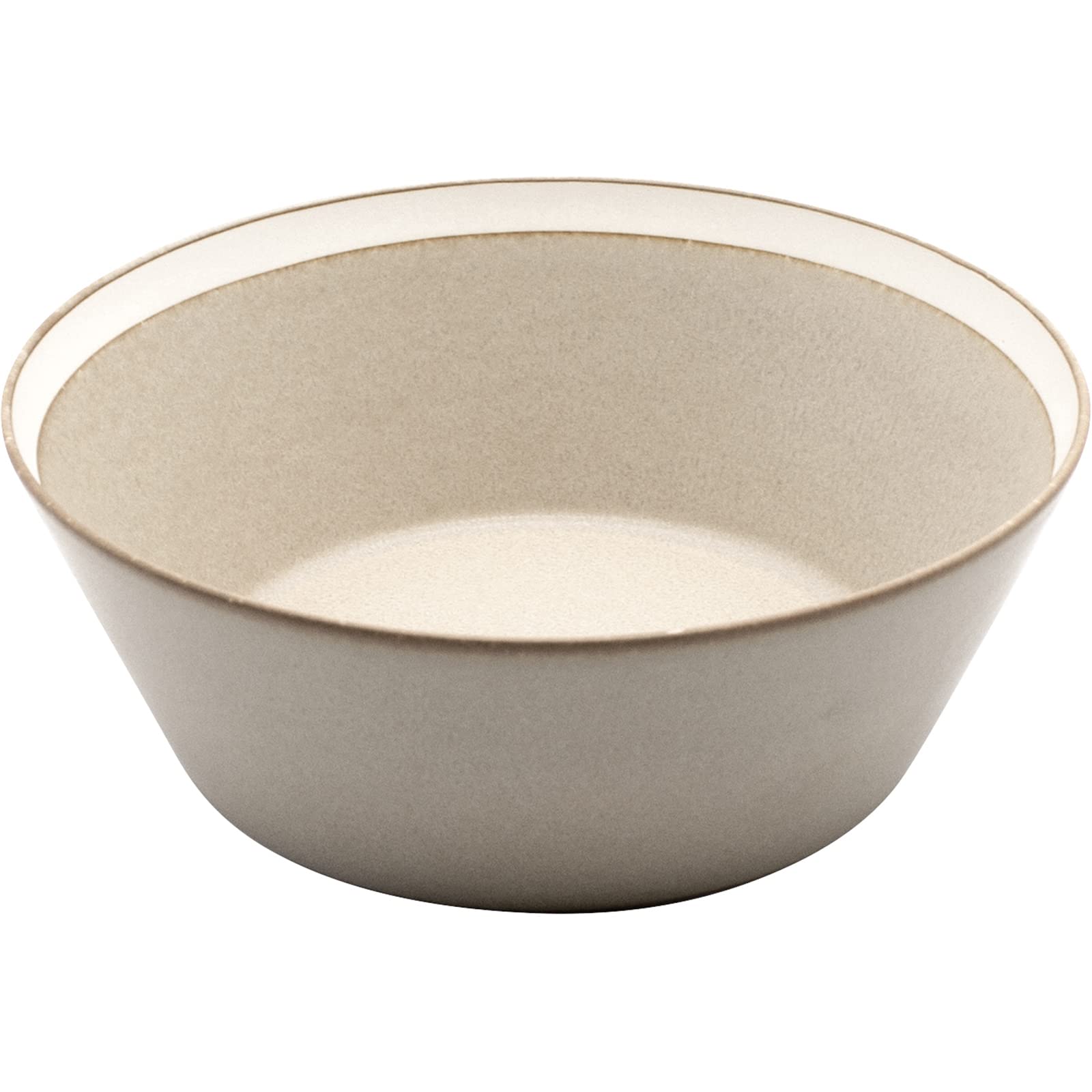 Yumiko iihoshi porcelain x Kimura Glassware bowl L approximately 7cm high x made in product number 255329 dishes, (sand beige) / matte, 18.5cm бежевый