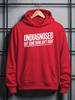 Sudadera con capucha de terciopelo para hombre, talla grande, moderna, con estampado 'No diagnosticado pero algo no va bien', estilo versátil para primavera y otoño, talla grande