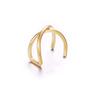 Personalized and Fashionable Cartilage Leaves, Double-layer Ear Studs Without Ear Holes, Ear Clips003