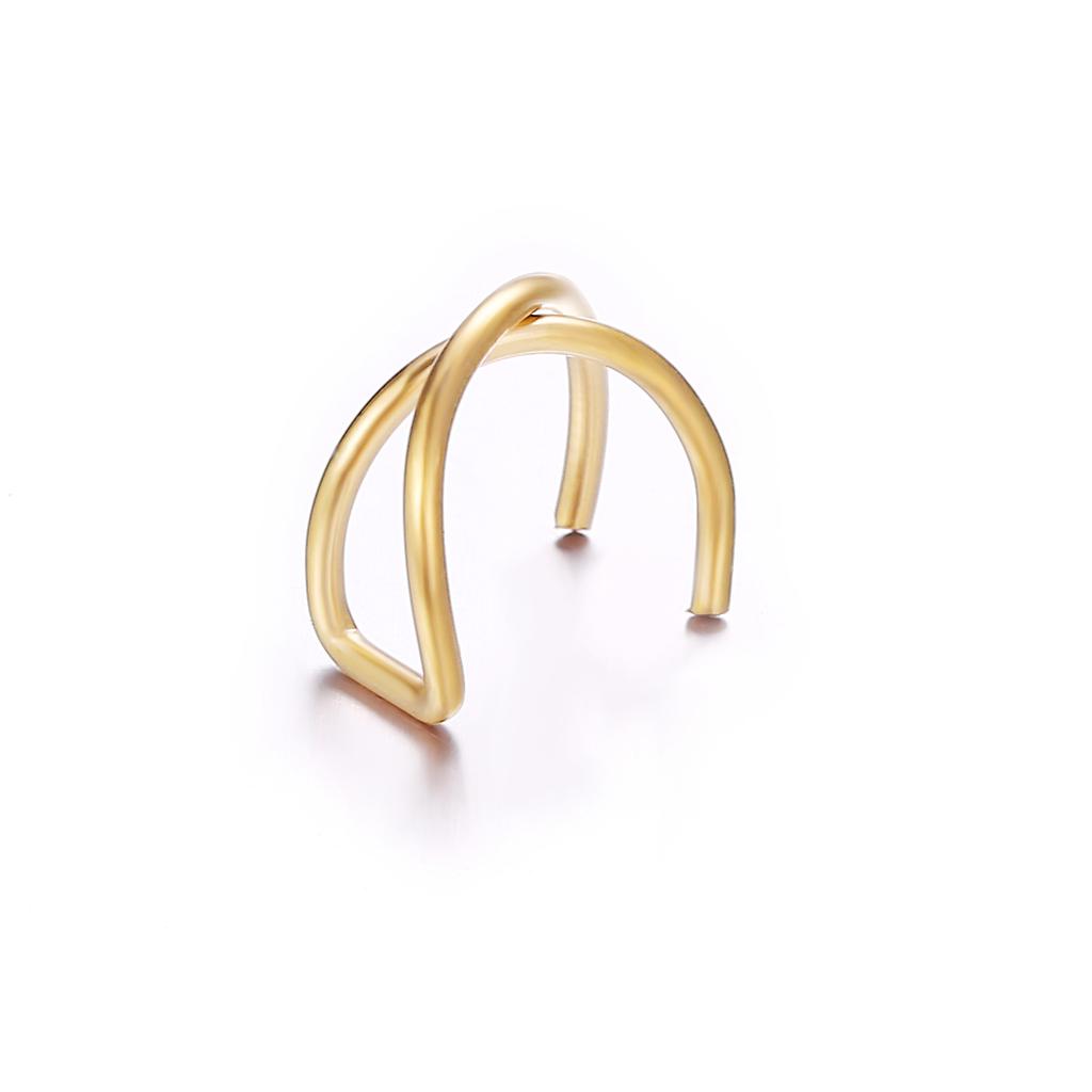 Personalized and Fashionable Cartilage Leaves, Double-layer Ear Studs Without Ear Holes, Ear Clips003