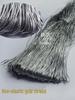 Silver and Gold Elastic Tassel String with Core-Filled Design for Tags and Bottles