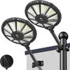 Efficient Solar Power Solar Wall Light Soft Even Brightness Fine Weather Resistance 180 Degree Round Light for 3.2V/6000mAh