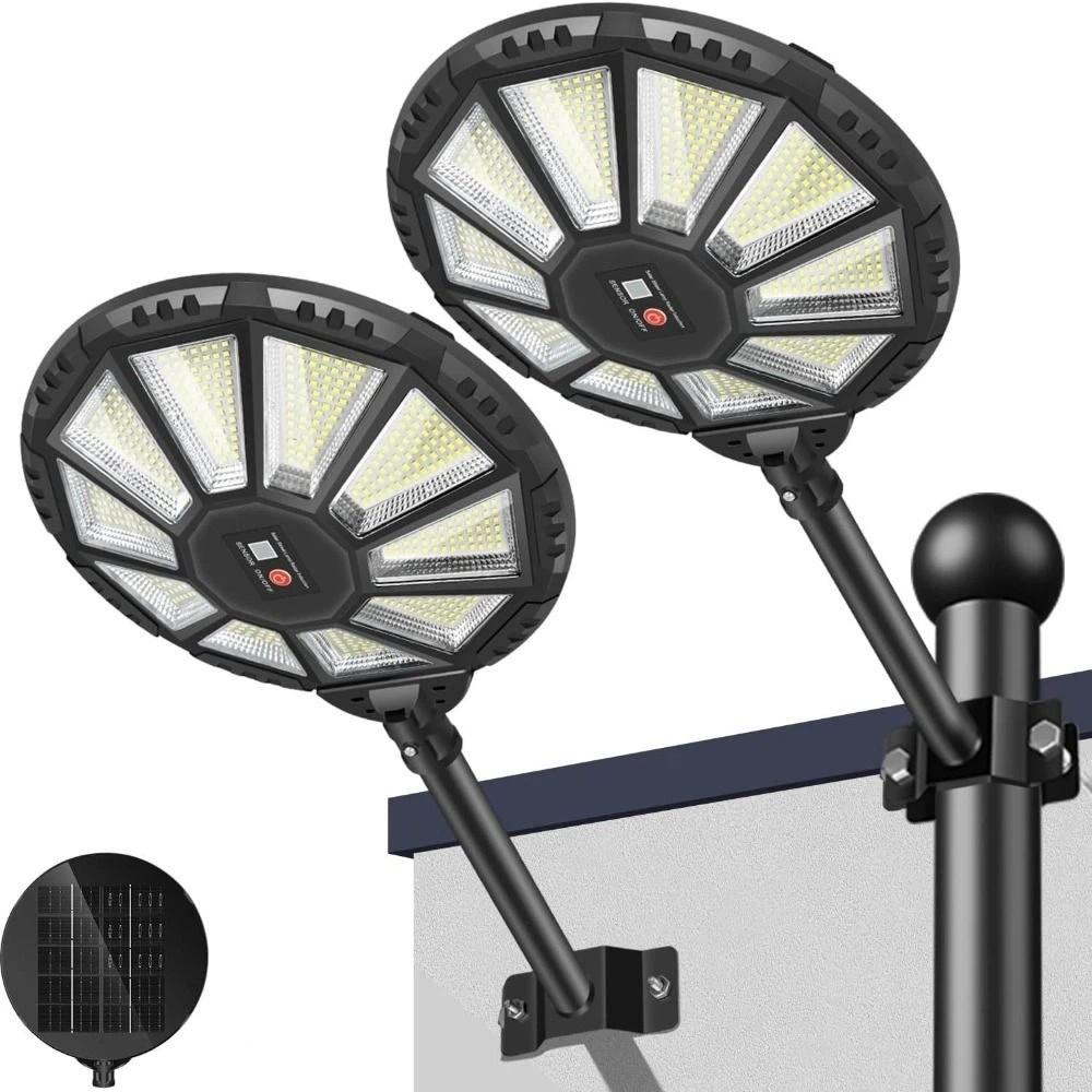 Efficient Solar Power Solar Wall Light Soft Even Brightness Fine Weather Resistance 180 Degree Round Light for 3.2V/6000mAh