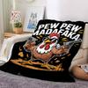 1pc Chicken, Guns Throw Blanket Soft Flannel, Cozy All Season Polyester Perfect for Home, Office