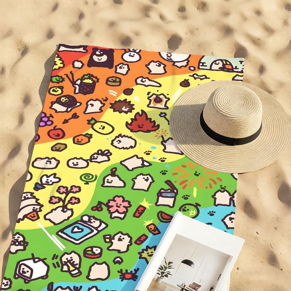 Cute E-EverydayOneCat Fashion Towel Soft Pool Gift For Travel Gym Shower Camping Quick Dry Sports Large Beach Towels