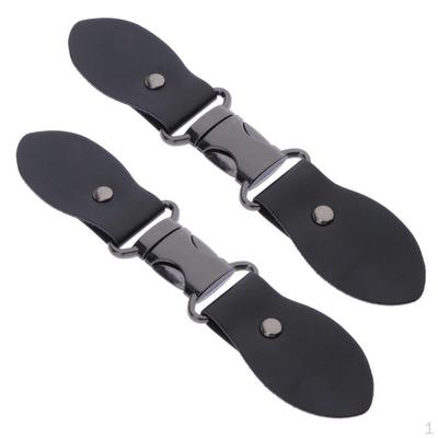 2pcs coudre sur des boutons à bascule en cuir PU couture or