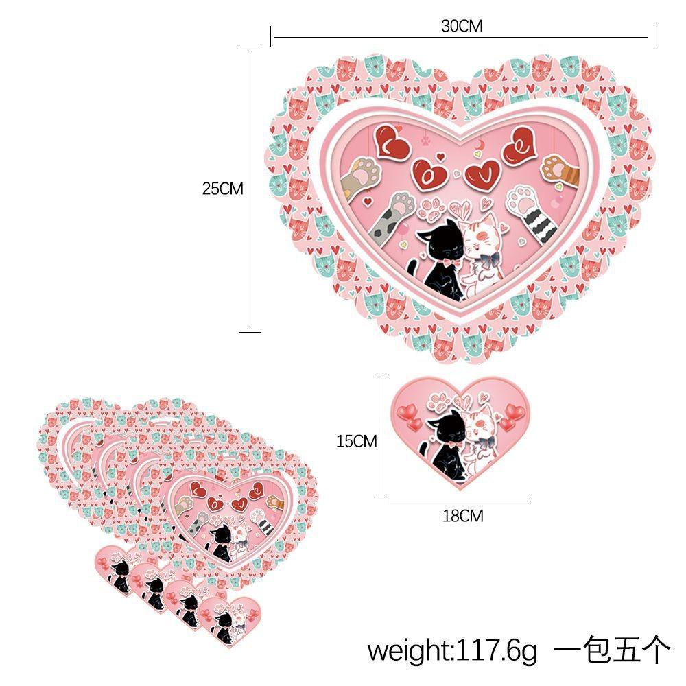 Charming Heart-shaped Banner Decoration For Valentine's Day And Qixi Festival Events