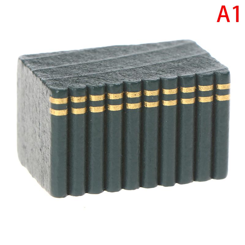 1:12 Dollhouse Miniature Wooden Book Model Accessories For Furniture Decor Toys