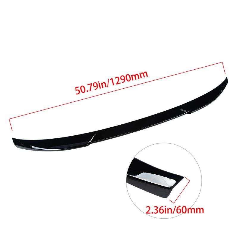 Glossy Black Trunk Spoiler Wing Fit for Ford Mustang Mach-E 2021-2022 Car Rear Spoiler