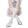 Spring and summer thin hollow mesh stacked socks jk Lolita Mary Jane Lace Princess Mid-Calf Socks Lace Over-the-Knee Socks