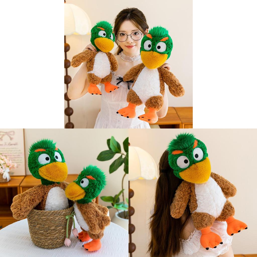 Plush Duck Toy With Cartoon Design For Kids Gift And Collectors Souvenir