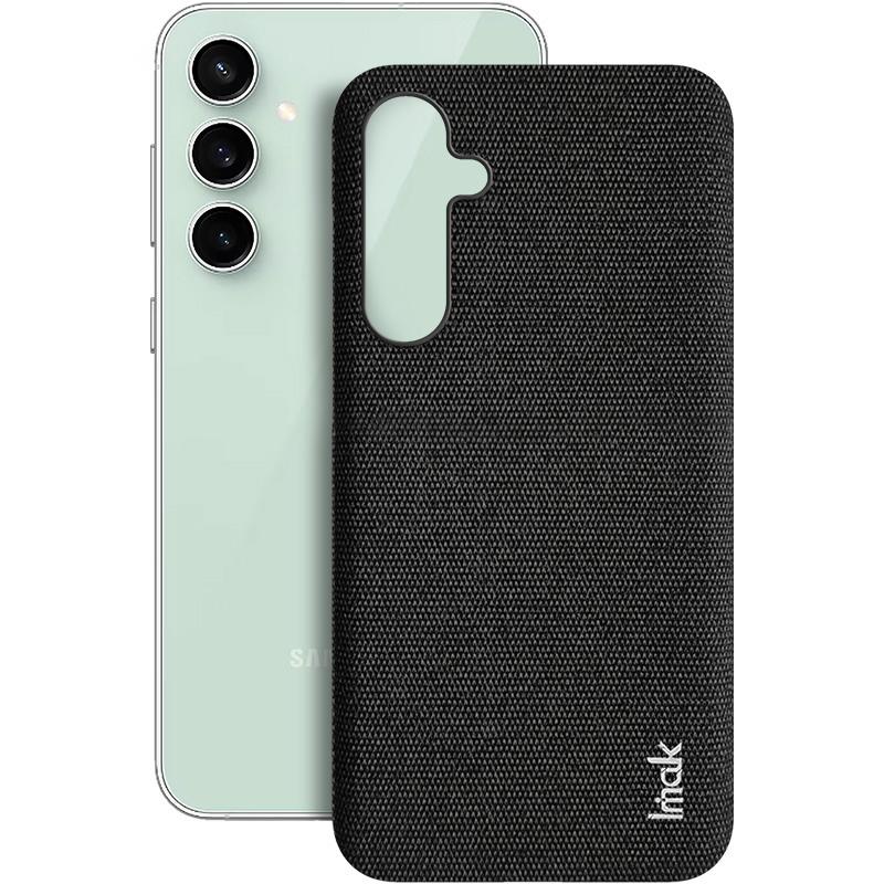 IMAK Ruiyi Series for Samsung Galaxy S23 FE Case Cloth Texture Leather Coated PC Cover