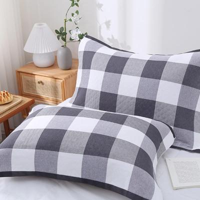 Pure Cotton Gauze Pillow Towel Set - Soft, Breathable, Sweat-Absorbent, Non-Shedding (Set of 2)