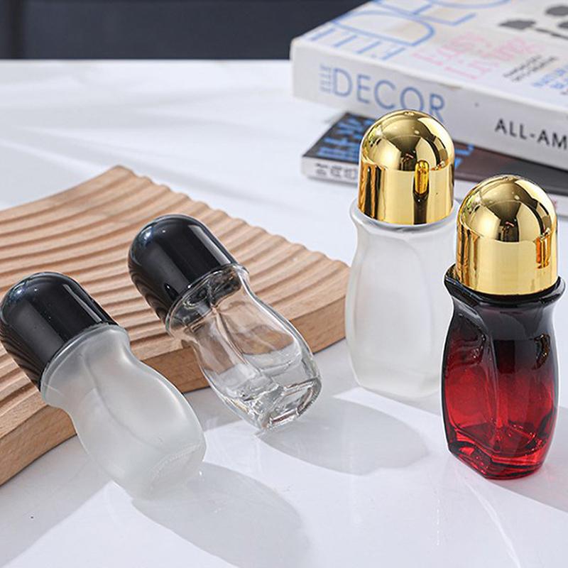 Essential Oil Roller Bottle Empty Refillable Clear Glass Roller Bottle Perfume With Roller Travel Cosmetic Container Cosmetic