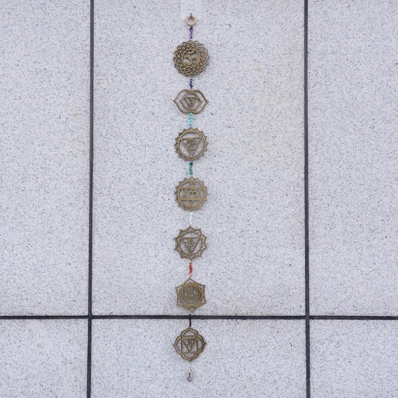 

1pcs Bohemian Natural Crystal Wood Wall Hanger Macrame Wind Chime Home Decor for Bedroom Living Room Nursery Wall Art Ornament 102CM