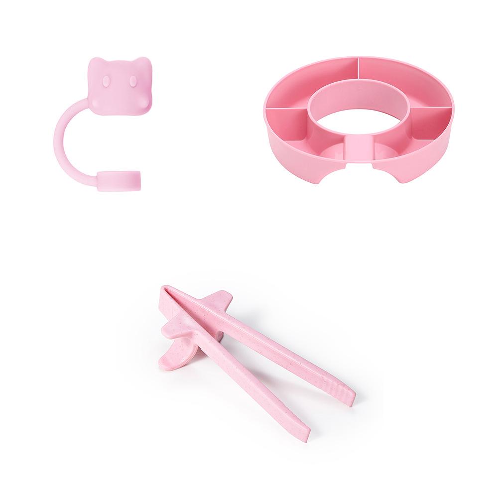 Miska na svačinu Podnos na ovoce a bonbony Nádoba Podnos na jídlo Potravinářský silikon Opakovaně použitelný Kroužek na svačinu Lehký Podnos na bonbony Dávkovač svačin