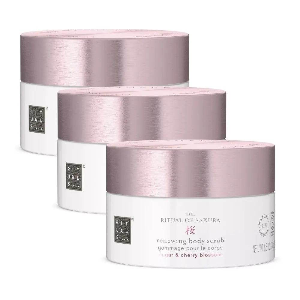RITUALS Netherlands Cherry Blossom Sakura Sugar Body Scrub 250g x 3 bottles