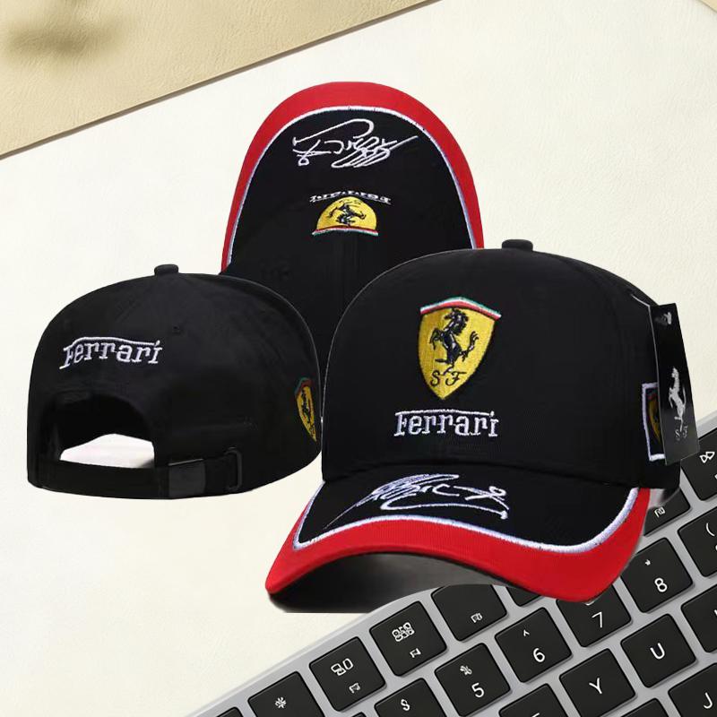 Ferrari Racing Team Baseballkappe Gesticktes Logo Verstellbare Motorsportkappe Für Ferrari Roma 488 Portofino F8 Roma Spider SF90