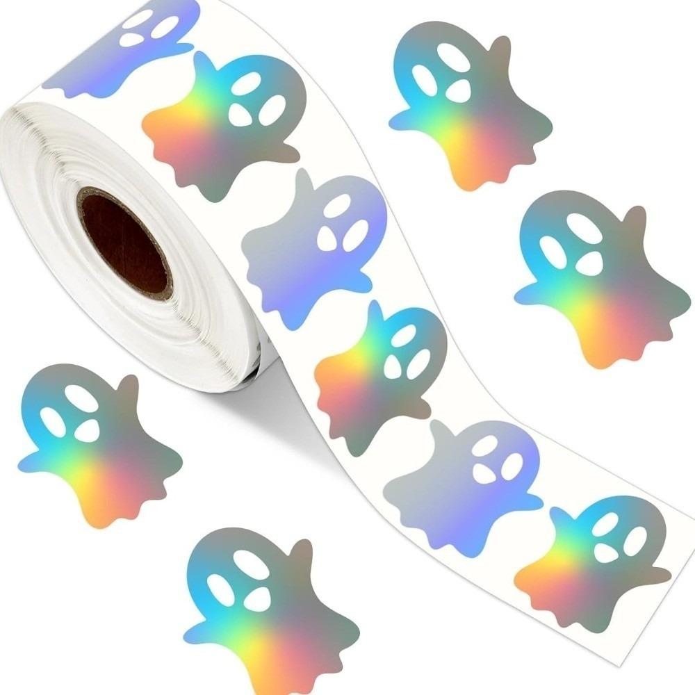 Pumpkin Tree Ghost Stickers PVC Sealing Labels Cute Laser Stickers Halloween Party Favors