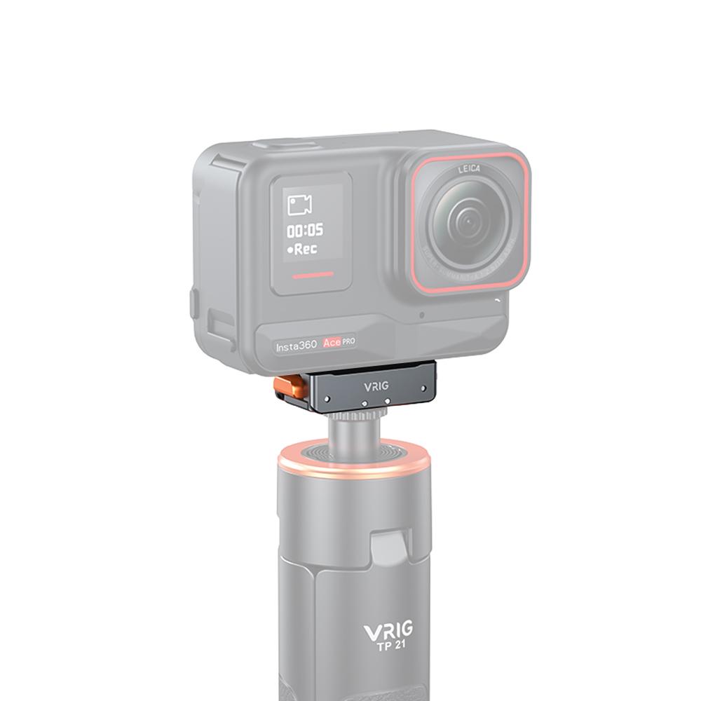 VRIG AC07 Sports Camera Quick Release Mount Magnetic Adapter Mount Aluminum Alloy with 1/4 Inch