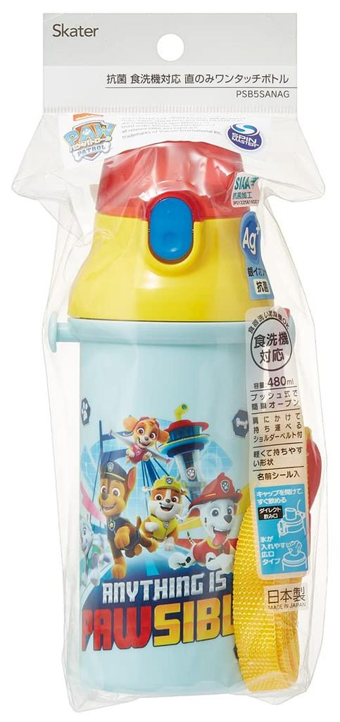 Skater Paw Patrol Water for Made in Bottle, 480ml, Boys, Plastic, Japan, PSB5SANAG-A