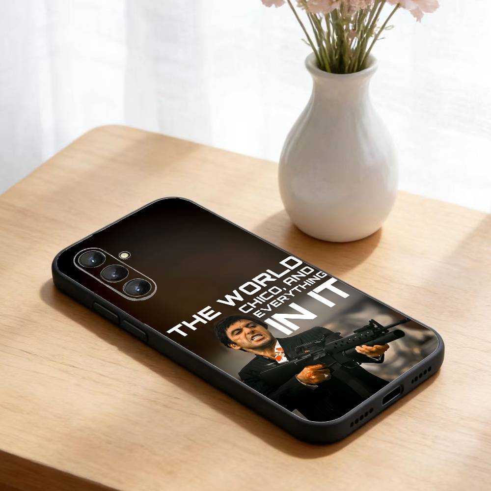 

1983 Film S-Scarface Phone Case For Samsung Galaxy A73,A21s,A22,A31,A52,A53,A71,A41Soft Black Shell Samsung a41