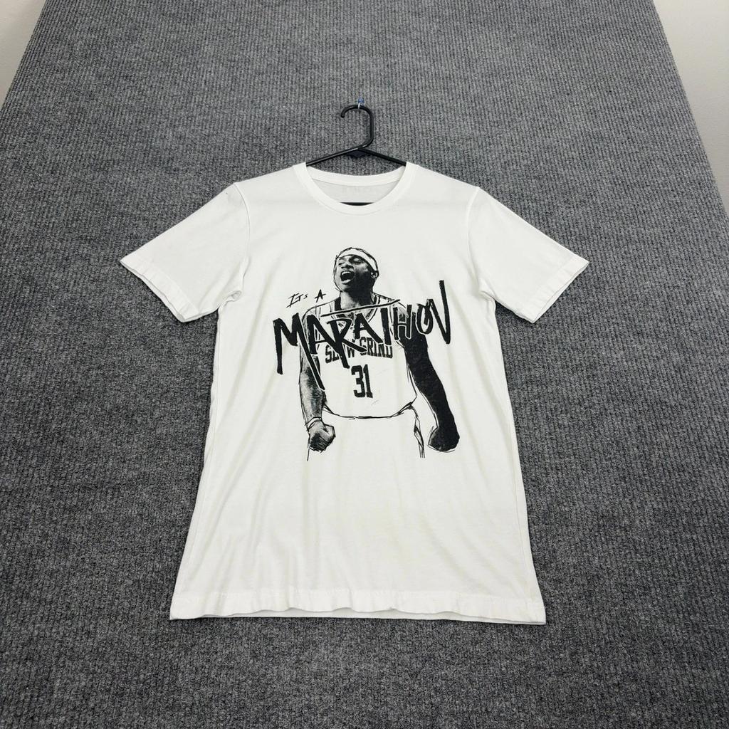 Memphis Grizzlies T-shirt Mens Small White Tony Allen Slow Grind Graphic Tee