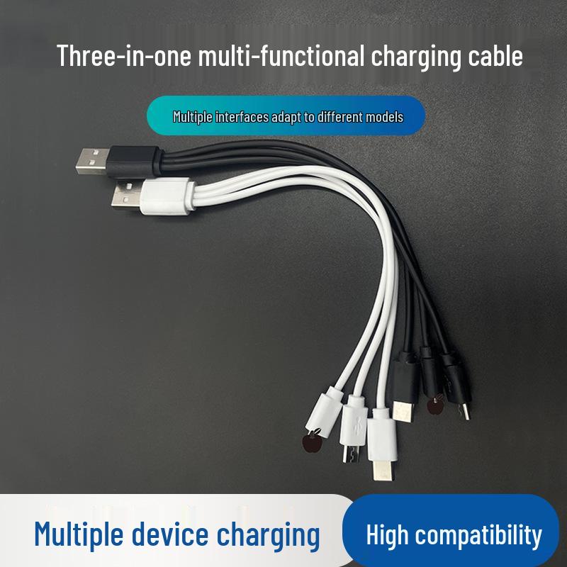 3-in-1 USB-C Charging Cable for Huawei, Android, and Apple Devices