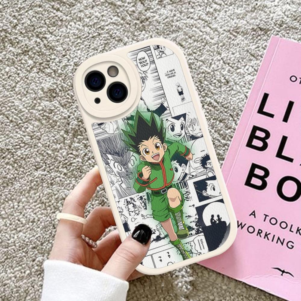 Hunter X Hunter Anime Handyhülle Hartleder Für IPhone 16 15 14 13 12 Mini 11 14 Pro Max Xs X Xr 7 8 Plus Fundas