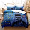 Cool Lovely Cartoon Monster Cookie Pattern Bedding Set 1 Duvet Cover + 2 Pillowcases HD Digital Print Bed Linen