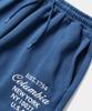 COLUMBIA UNIVERSITY Cu Big Script Fleece Wide Seatpants French Blue