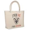 Beach Bag - PLANETEE - Soft Cooler (Lunch Bag) - Printed Cotton In France - Large Capacity - Capricorn Sign Pattern