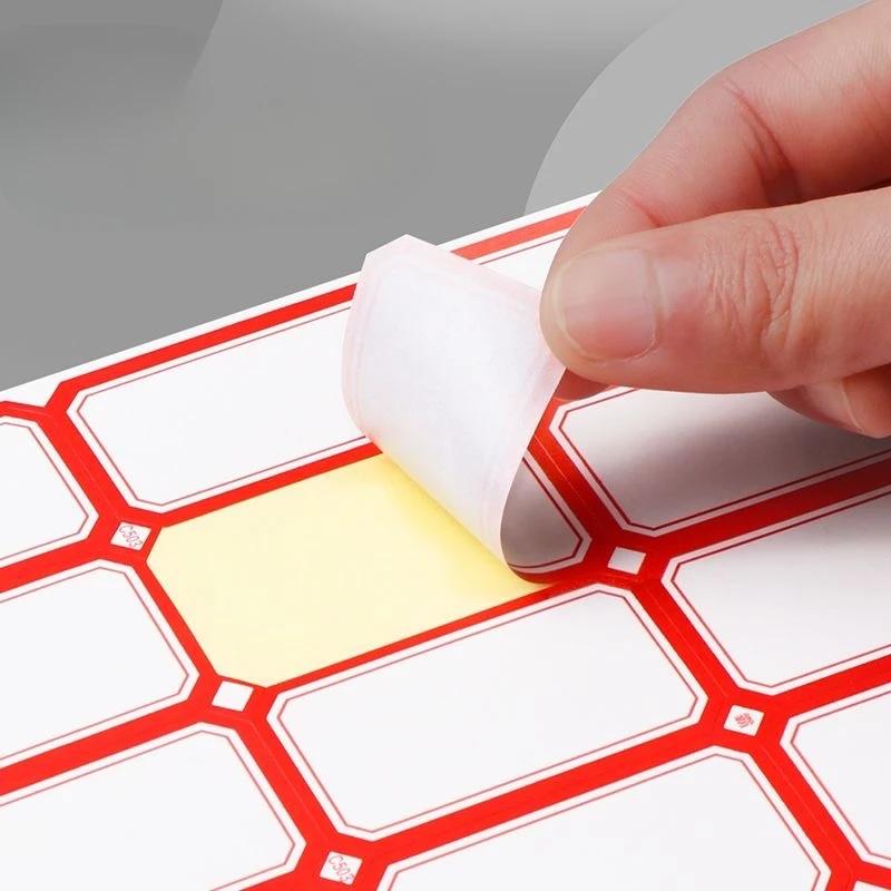 50 Sheets Office Self-adhesive Label Paper Handwritten Label Stickers Classified Price Name Stickers Self-adhesive Labels