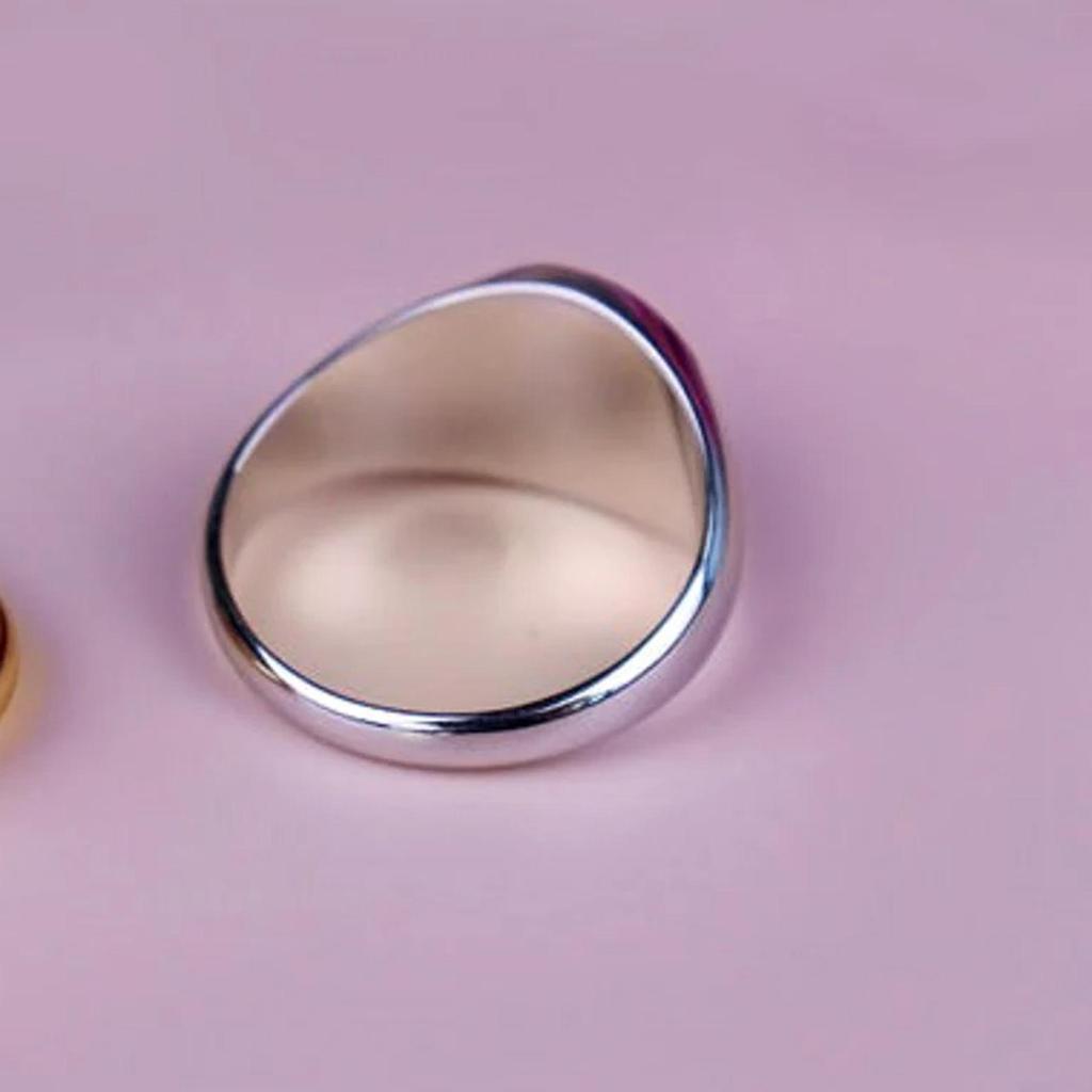 Anello sigillo a forma di fiore in argento sterling: Gioielli con Simboli Personalizzati