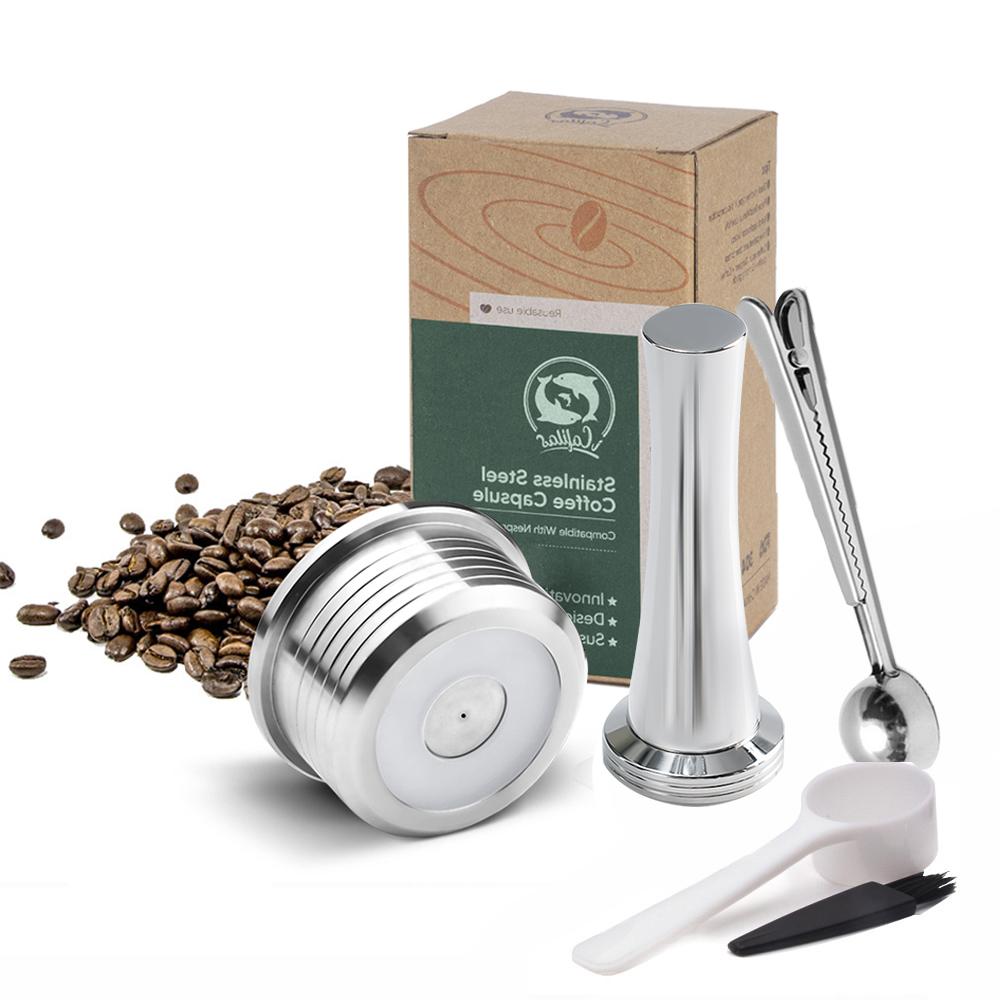 Cápsula Reutilizable Para Cafetera Delta Q Ndiq7323 Filtros de Café Recargables de Acero Inoxidable Taza Accesorios para Café